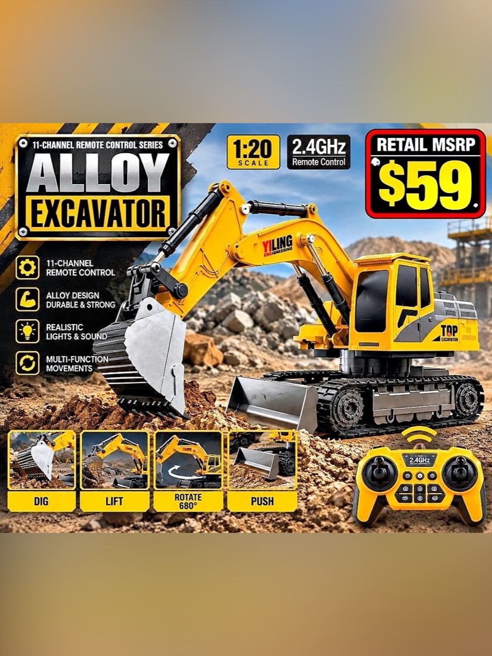 Alloy Excavator RC